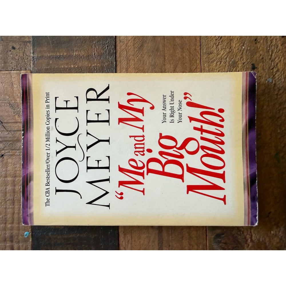 Joyce Meyer Me and My Big Mouth Paperback Christian Self Help Book 0446692166